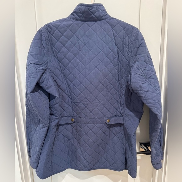 Duluth Blue Quilted Snap Button Jacket Women's L Insulated Stand Up Collar - Picture 10 of 11